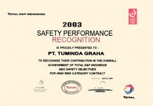 TOTAL Safety Award