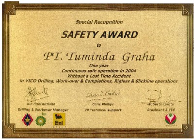 VICO Safety Award